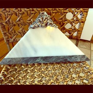 Arthur’s court marble triangular cheese board